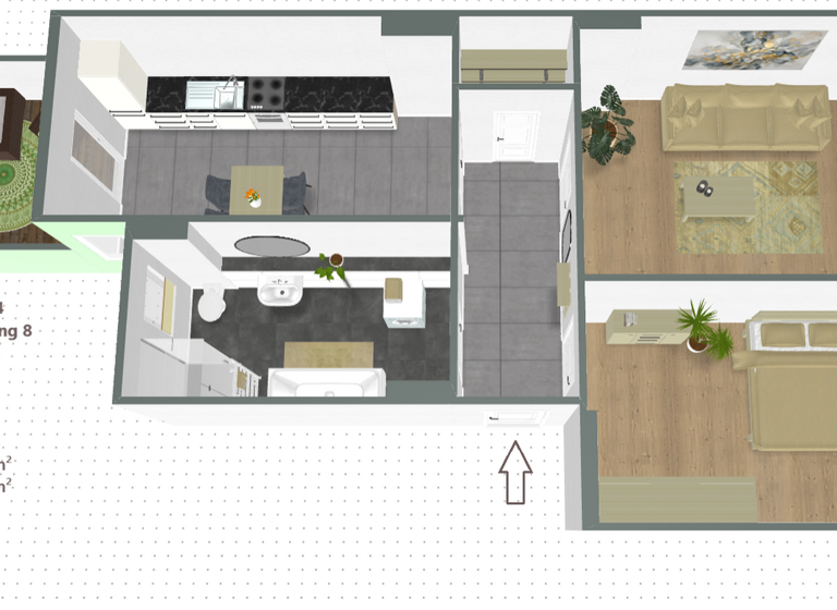 Wohnung zur Miete 729 € 2 Zimmer 81 m² 4. Geschoss Büschdorfer Straße 4 Freiimfelde Halle (Saale) 06112