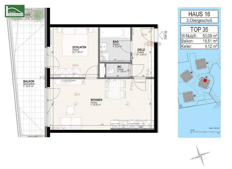 Wohnung zur Miete 569 € 2 Zimmer 49,9 m² 6. Geschoss Olga-Rudel-Zeynek-Gasse 16 Straßgang Graz 8054