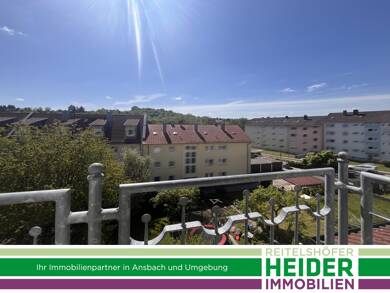Wohnung zum Kauf 120.000 € 2 Zimmer 42 m² Dachgeschoss, 3. Geschoss Stadt Ansbach 91522