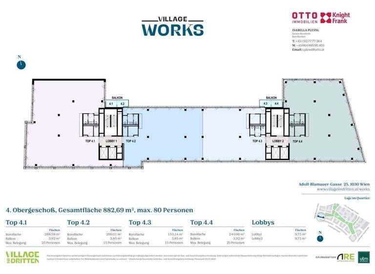 Bürofläche zur Miete 18,90 € 200 m² Bürofläche Wien / Landstraße 1030