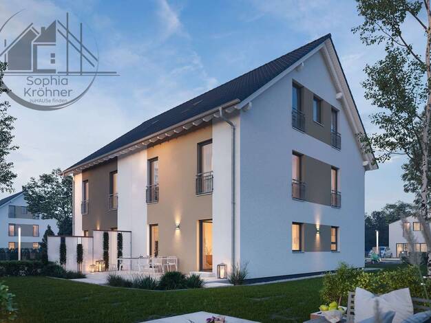 Doppelhaushälfte zum Kauf - Erstbezug provisionsfrei 367.538 € 7 Zimmer 216 m² 1.200 m² Grundstück Döbeln Döbeln 04711