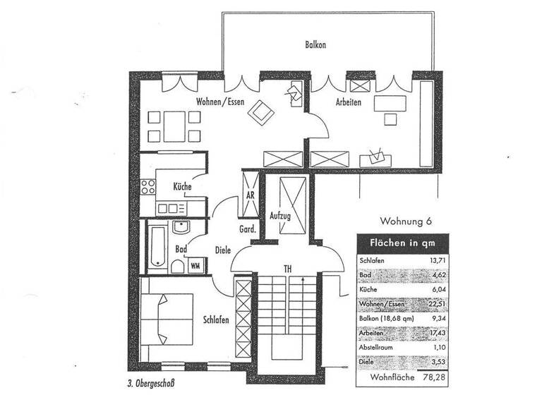Wohnung zur Miete 429 € 2,5 Zimmer 78,3 m² 4. Geschoss Goethestraße 101 Preißelpöhl Plauen 08525
