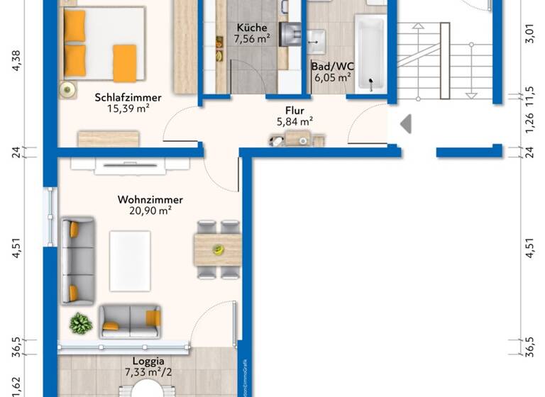 Wohnung zum Kauf 79.000 € 2 Zimmer 59 m² Gefrees 95482