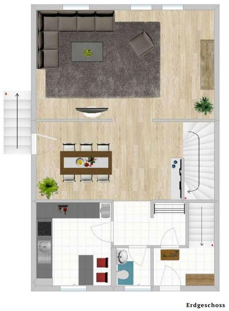 Maisonette zur Miete 950 € 5 Zimmer 117 m²<br/>Wohnfläche EG<br/>Geschoss Auf Horst 8 Dahlem Dahlem 53949