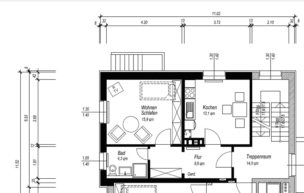 Studio zur Miete 330 € 1 Zimmer 41,8 m²<br/>Wohnfläche Bad Oeynhausen Bad Oeynhausen 32545