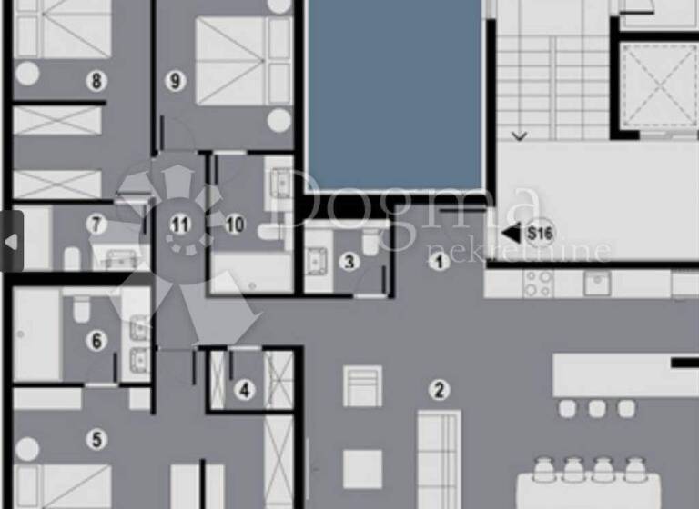 Wohnung zum Kauf 844.000 € 4 Zimmer 162 m² 2. Geschoss Okrug