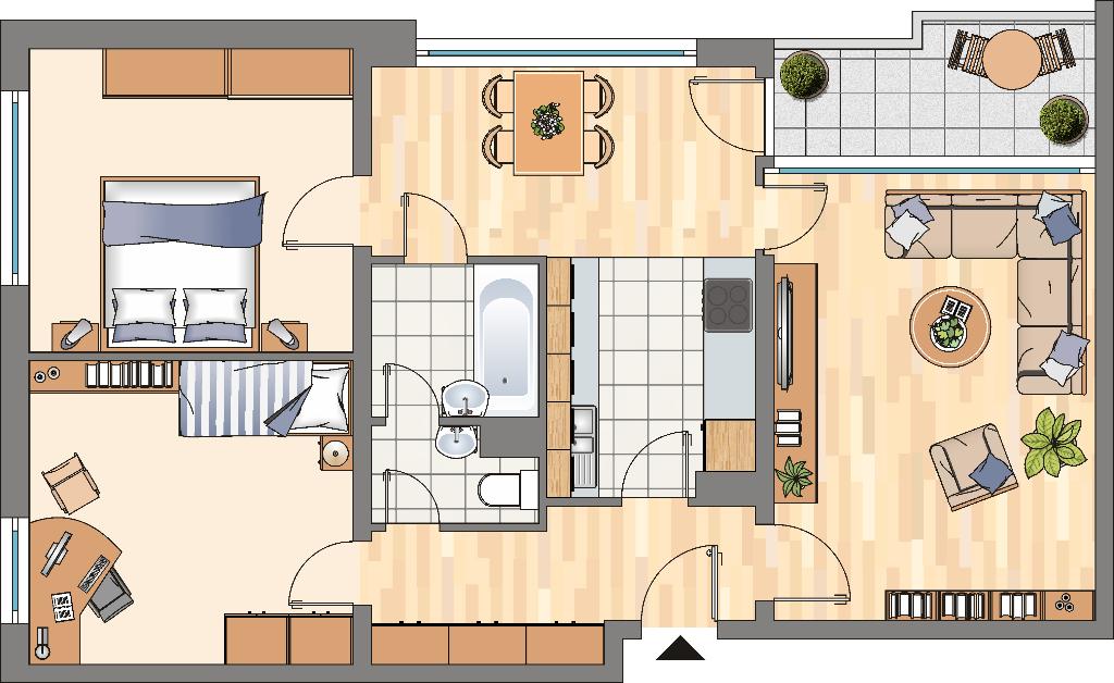 Wohnung zur Miete 589 € 3,5 Zimmer 72,5 m²<br/>Wohnfläche 5.<br/>Geschoss 20.12.2024<br/>Verfügbarkeit Kautskystraße 18 Scharnhorst - Ost Dortmund 44328