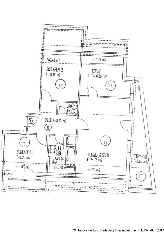 Wohnung zur Miete 650 € 3 Zimmer 80 m²<br/>Wohnfläche 3.<br/>Geschoss ab sofort<br/>Verfügbarkeit Oststraße 2 Radeberg Radeberg 01454