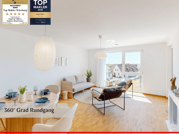 Wohnung zum Kauf - Erstbezug provisionsfrei 452.000 € 2 Zimmer 82,4 m² Volkach Volkach 97332