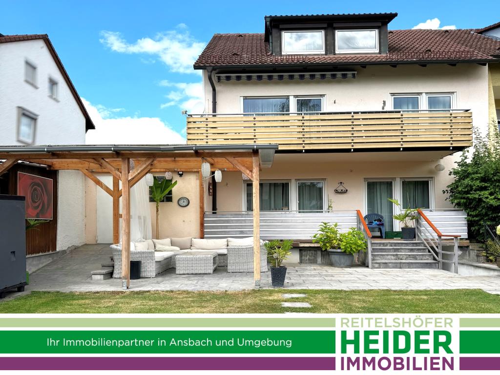 Reihenendhaus zum Kauf 439.000 € 5 Zimmer 165 m²<br/>Wohnfläche 351 m²<br/>Grundstück Stadt Ansbach 91522