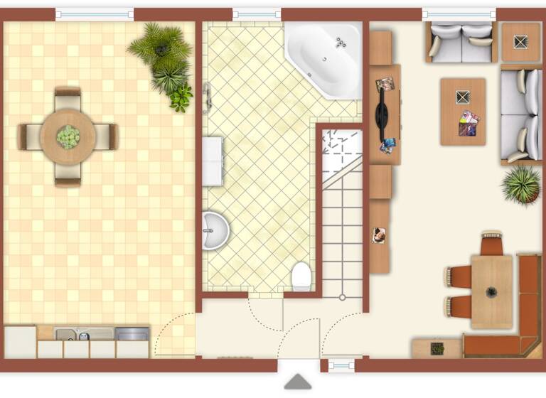 Maisonette zum Kauf 499.000 € 2 Zimmer 75,3 m² EG Anastasiastr. 18 Seebad Warnemünde Rostock 18119