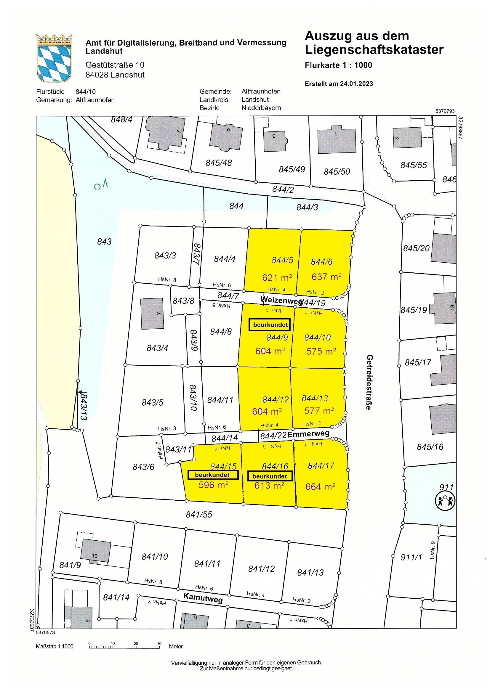 Grundstück zum Kauf 89.075,23 € 575 m²<br/>Grundstück Untersteppach Altfraunhofen 84169