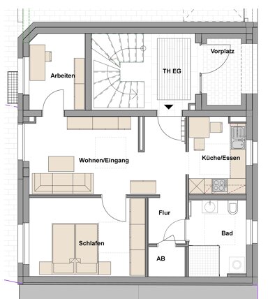 Wohnung zur Miete 595 € 2,5 Zimmer 55 m² EG frei ab 01.04.2025 Cronegkstr. 4/6 Stadt Ansbach 91522