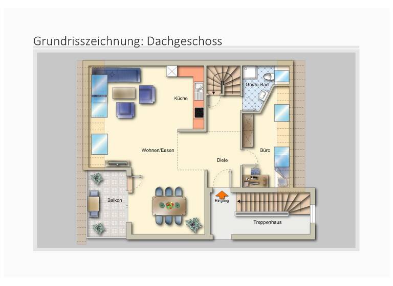 Maisonette zum Kauf 325.000 € 3 Zimmer 100,4 m²<br/>Wohnfläche Dachgeschoss, 3.<br/>Geschoss Haarzopf Essen 45149