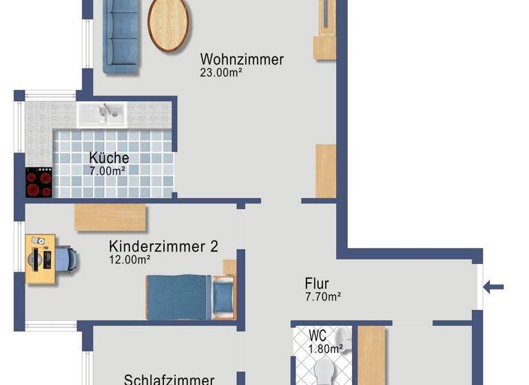 Studio zum Kauf 398.000 € 4 Zimmer 80 m² 2. Geschoss frei ab 01.01.2027 Mering 86415