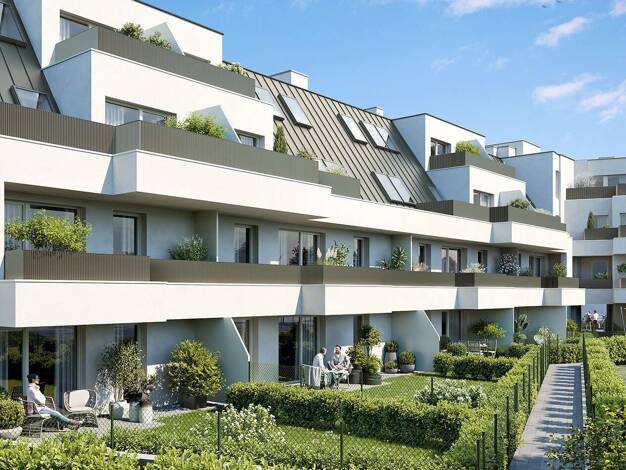 Wohnung zum Kauf - Erstbezug 369.500 € 2 Zimmer 50,3 m² 2. Geschoss frei ab 31.10.2027 Feßlergasse 14-16 Wien 1100