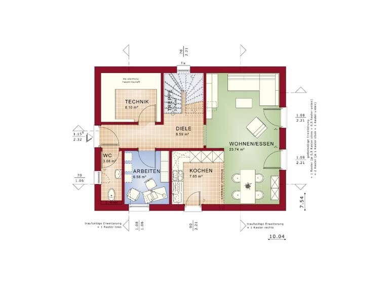 Einfamilienhaus zum Kauf provisionsfrei 405.853 € 5 Zimmer 122,4 m²<br/>Wohnfläche 599 m²<br/>Grundstück Mondorf Merzig 66663