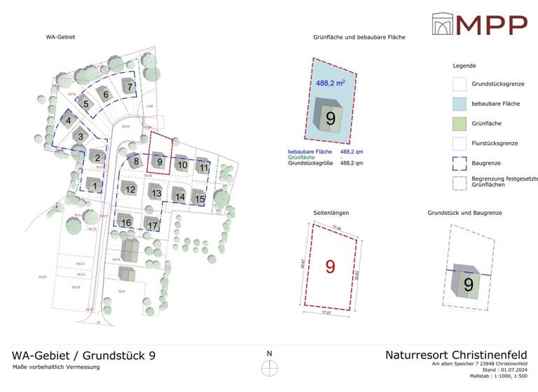 Grundstück zum Kauf 176.040 € 489 m² Grundstück Schöne Aussicht Klütz Klütz / Christinenfeld 23948