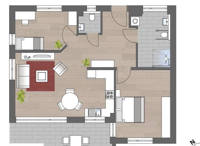Wohnung zur Miete 940 € 3 Zimmer 89,3 m² 2. Geschoss frei ab 01.06.2026 Jestetten 79798