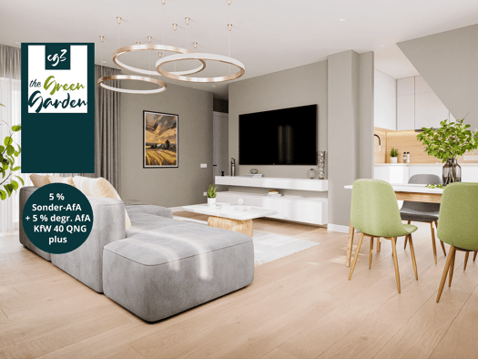 Wohnung zum Kauf - Neubau provisionsfrei 329.990 € 2 Zimmer 48,5 m² EG Czermaks Garten Zentrum-Ost Mitte 04103