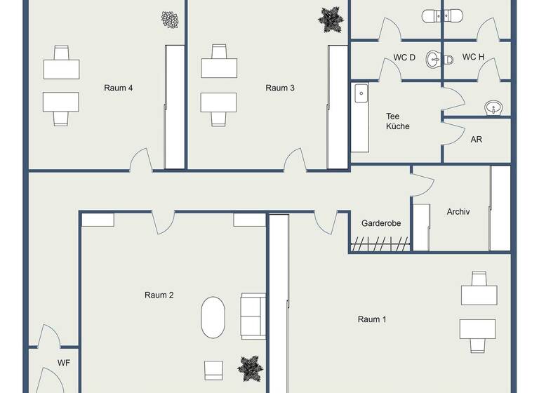 Bürogebäude zur Miete provisionsfrei 1.300 € 4 Zimmer 145,4 m² Bürofläche Engelskirchen-Hardt Engelskirchen 51766