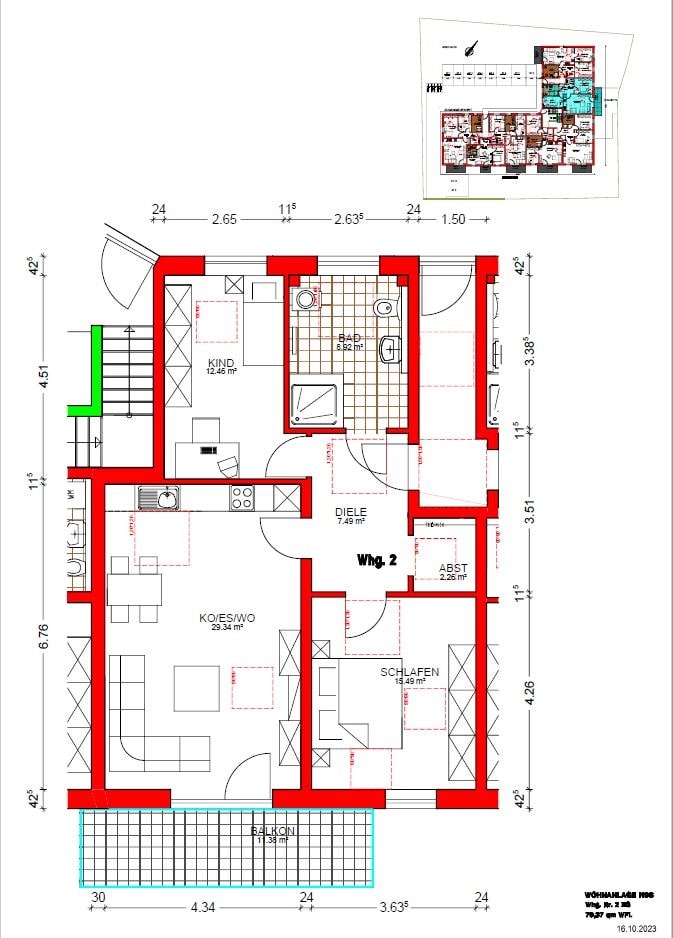 Wohnung zum Kauf provisionsfrei 373.000 € 3 Zimmer 79,4 m²<br/>Wohnfläche Haidenhof Nord Passau 94036