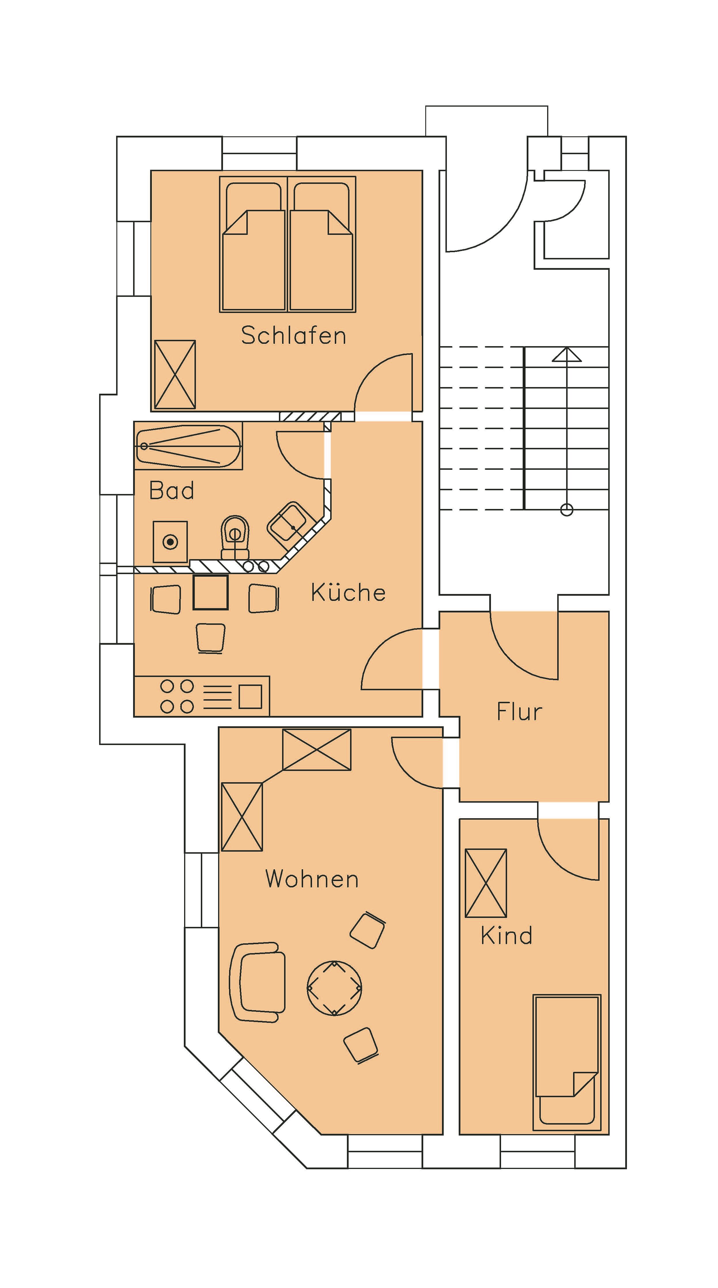 Wohnung zur Miete 350 € 3 Zimmer 70 m²<br/>Wohnfläche 1.<br/>Geschoss ab sofort<br/>Verfügbarkeit Zittau Zittau 02763