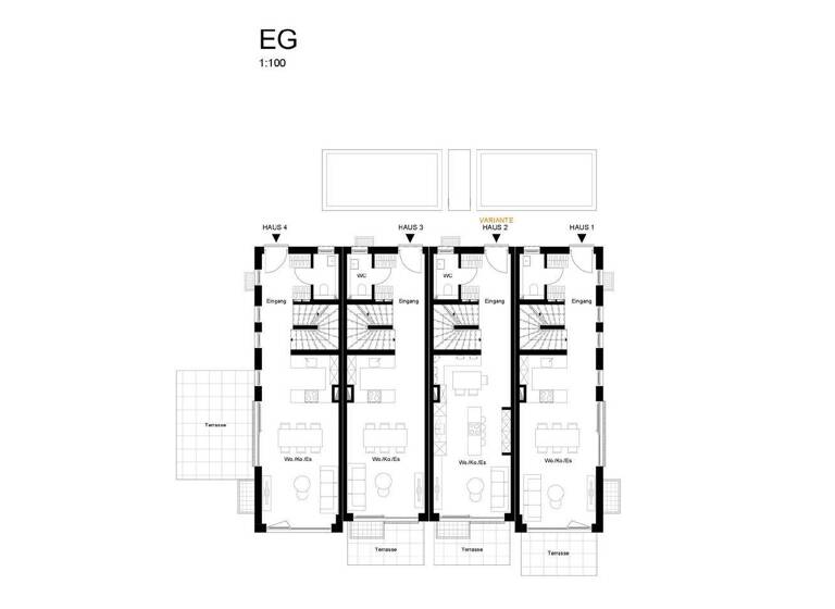 Reihenendhaus zum Kauf - Erstbezug provisionsfrei 1.090.000 € 5 Zimmer 119,6 m² 143 m² Grundstück Trudering-Riem München 81825