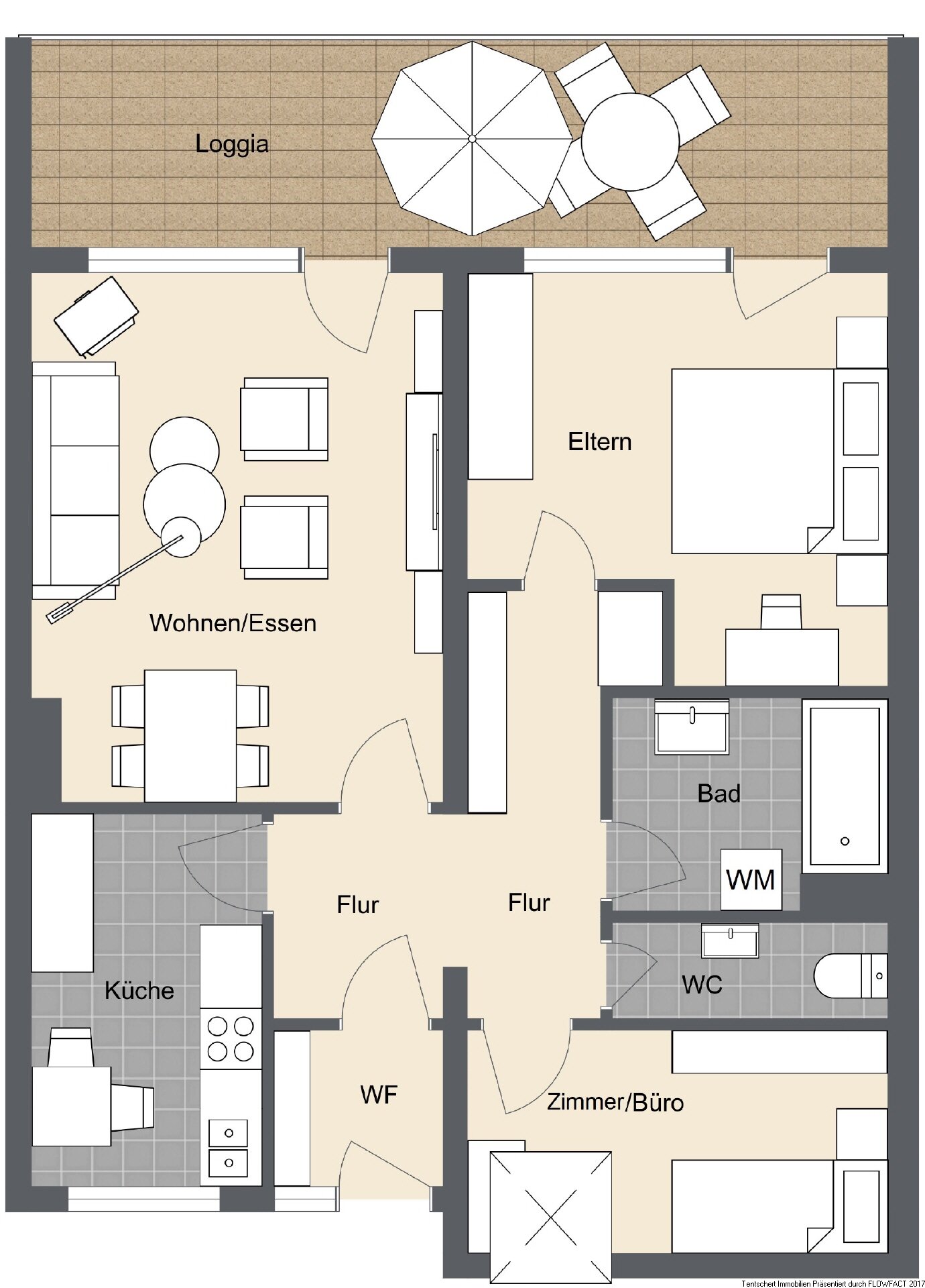 Wohnung zum Kauf 249.900 € 3 Zimmer 78,5 m²<br/>Wohnfläche Stadtmitte Neu-Ulm 89231