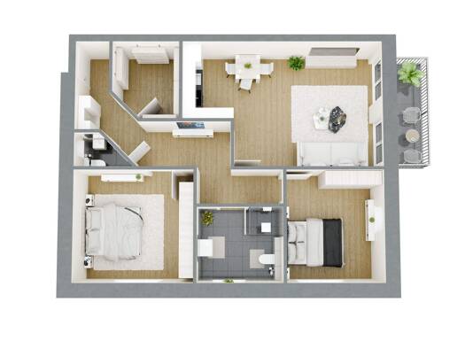 Wohnung zum Kauf - Erstbezug 309.000 € 3 Zimmer 80,7 m² Leschede Emsbüren 48488
