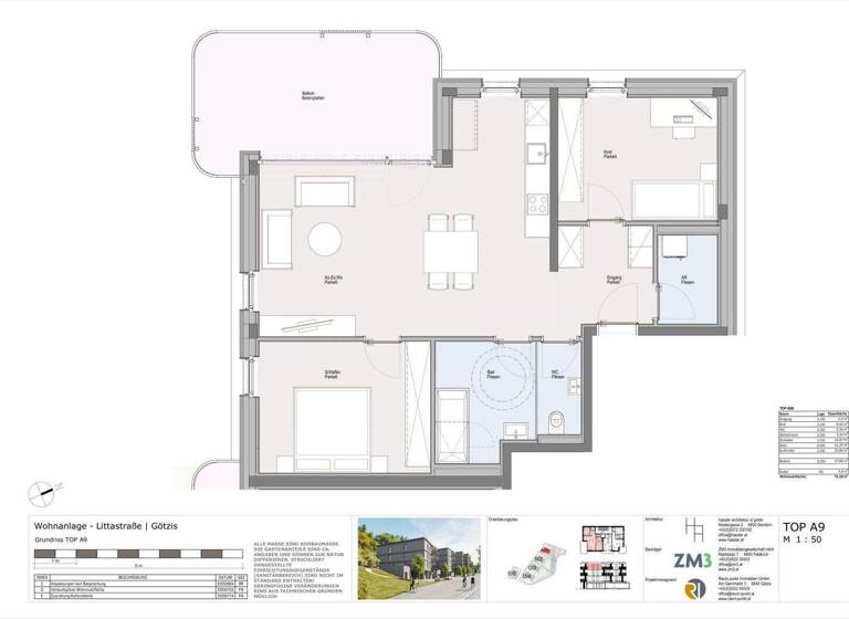 Wohnung zum Kauf - Erstbezug 589.000 € 3 Zimmer 75,2 m² 3. Geschoss Littastraße 12 Götzis 6840
