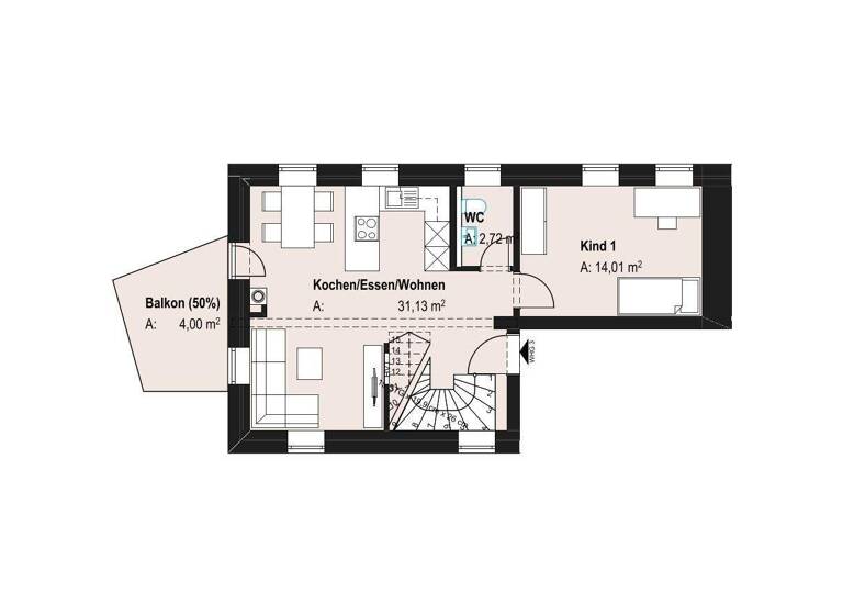 Maisonette zur Miete - Erstbezug 1.260 € 4 Zimmer 100 m² 1. Geschoss frei ab 01.04.2026 Rother Straße 2 Abenberg 91183