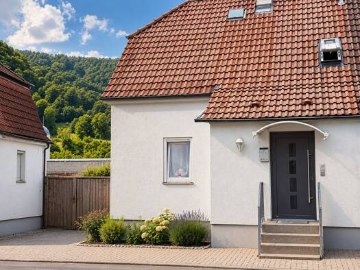 Doppelhaushälfte zum Kauf 390.000 € 4 Zimmer 87,5 m² 290 m² Grundstück Unterhausen Lichtenstein 72805