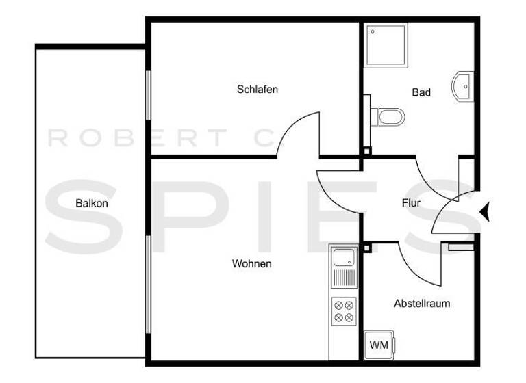 Wohnung zur Miete 610 € 2 Zimmer 48 m² frei ab sofort Westerstede 26655