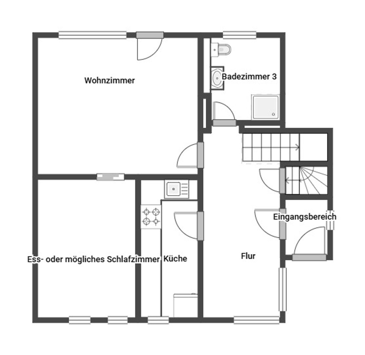 Doppelhaushälfte zum Kauf 399.999 € 5 Zimmer 110,2 m²<br/>Wohnfläche 599,2 m²<br/>Grundstück Brinckmansdorf Rostock 18055