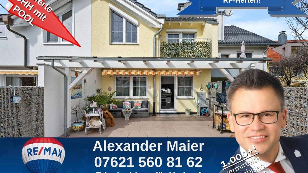 Reihenendhaus zum Kauf 719.000 € 5 Zimmer 124 m² 291 m² Grundstück Herten Rheinfelden 79618