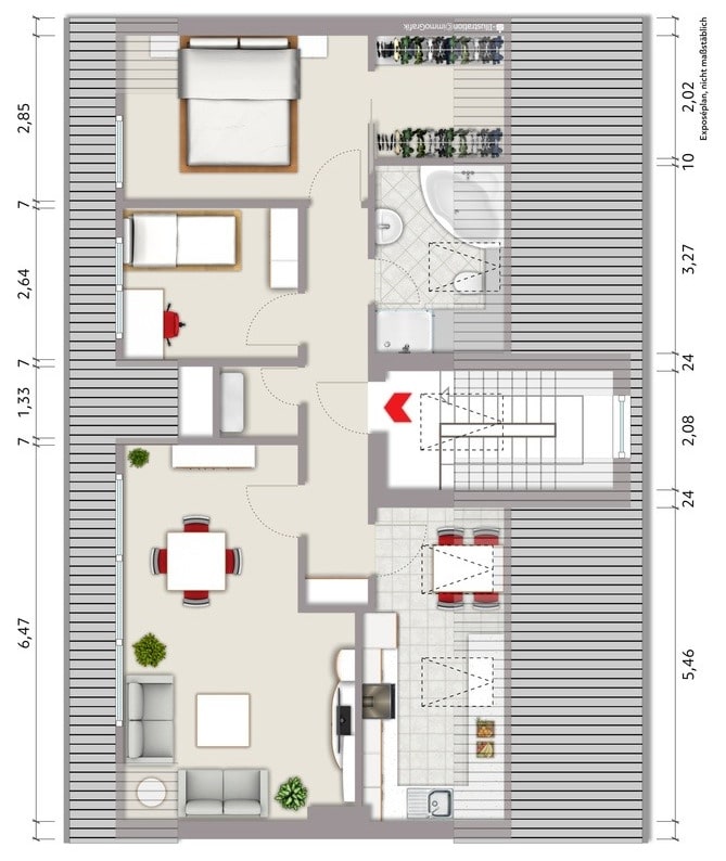 Wohnung zum Kauf 120.000 € 3 Zimmer 67 m²<br/>Wohnfläche 3.<br/>Geschoss Röttgersbach Duisburg 47167