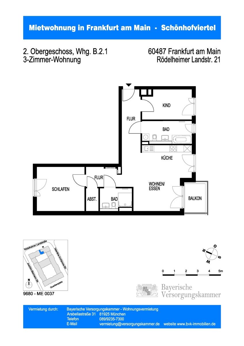 Wohnung zur Miete 1.789 € 3 Zimmer 88 m²<br/>Wohnfläche 2.<br/>Geschoss 01.12.2024<br/>Verfügbarkeit Bockenheim Frankfurt am Main / Bockenheim 60487