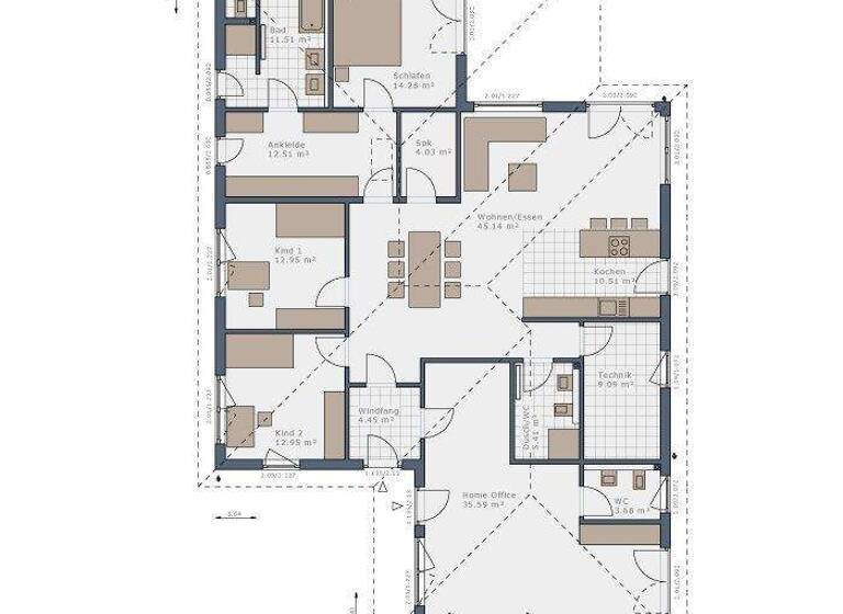 Bungalow zum Kauf provisionsfrei 759.140 € 5 Zimmer 182 m² 600 m² Grundstück Diesdorf Magdeburg 39110