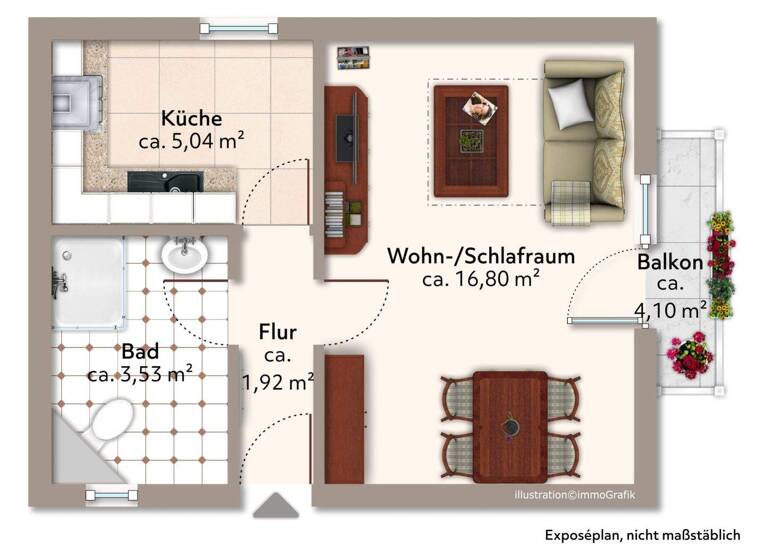 Studio zum Kauf 199.000 € 1 Zimmer 30 m² 1. Geschoss frei ab sofort Pempelfort Düsseldorf 40477