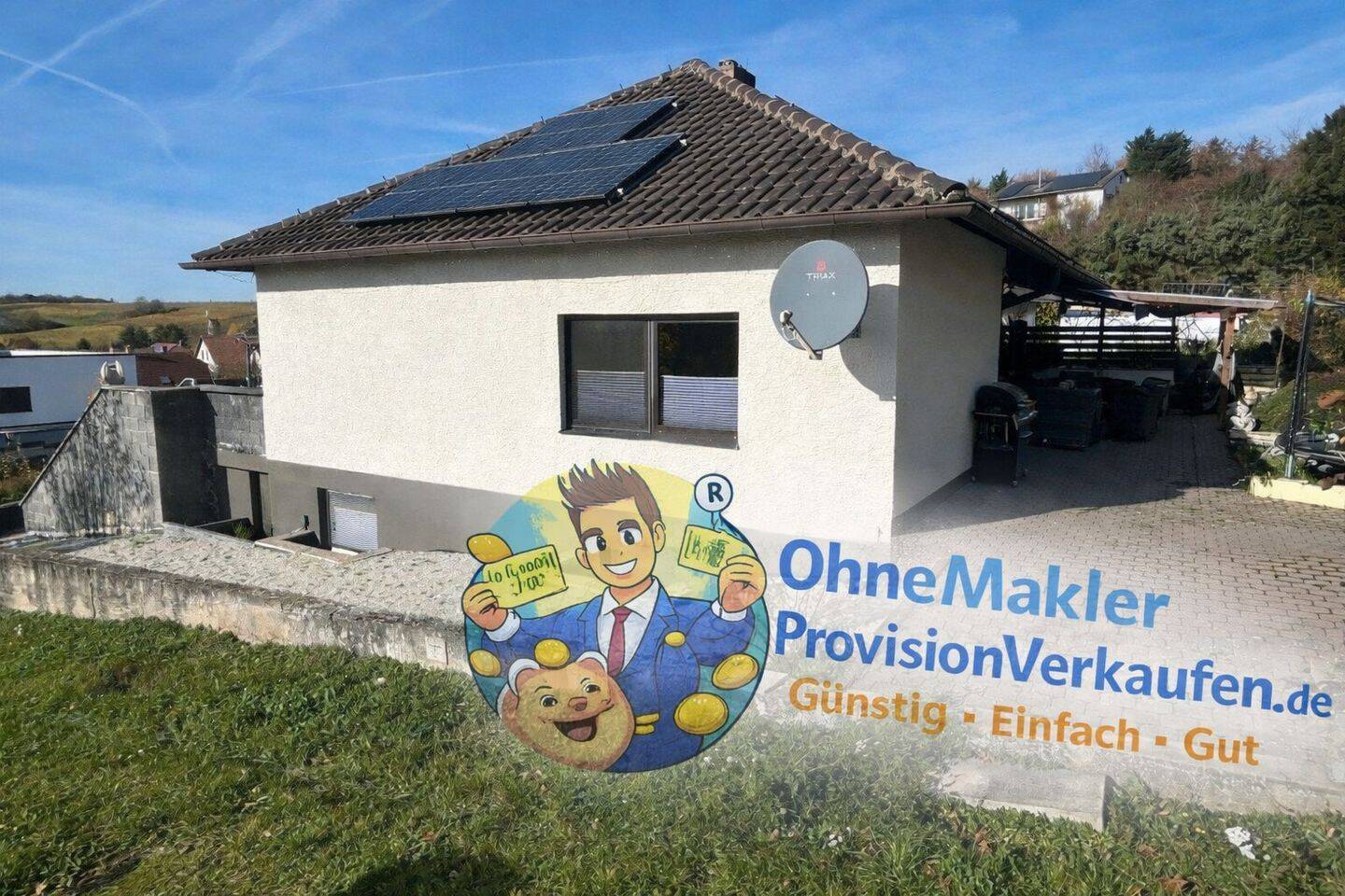 Immobilie in Vendersheim - Exklusives Einfamilienhaus mit Panoramablick bis zum Wißberg, OHNE MAKLER PROVISION - Bild 0