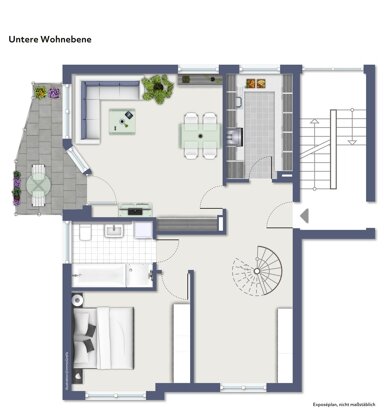 Maisonette zur Miete 880 € 3,5 Zimmer 94 m² 2. Geschoss frei ab sofort Eschenau Obersulm 74182