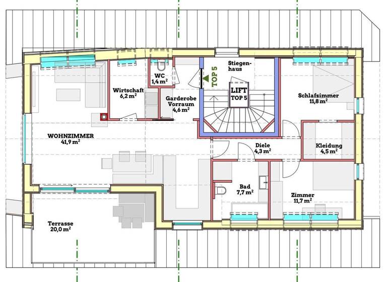 Penthouse zum Kauf - Erstbezug provisionsfrei 790.000 € 3 Zimmer 94 m² 2. Geschoss Salzburg 5020