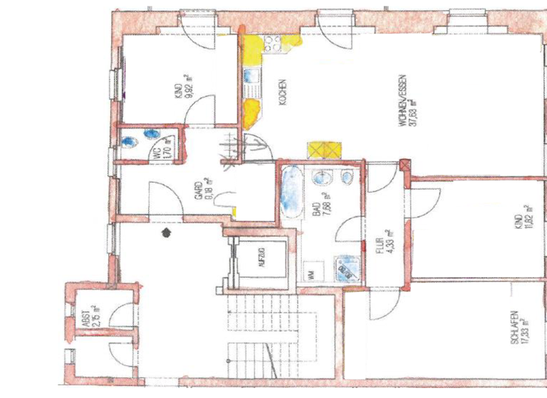 Wohnung zur Miete 1.975 € 4 Zimmer 115 m² Geschoss 1/3 Innenstadt Ravensburg 88212