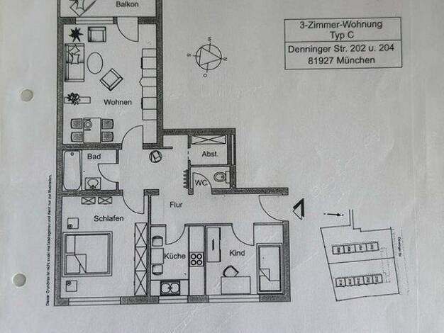 Wohnung zum Kauf provisionsfrei 519.000 € 3 Zimmer 69,9 m² 2. Geschoss Denninger Str. Bogenhausen München 81927