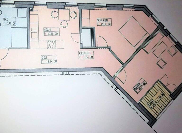 Terrassenwohnung zur Miete 1.350 € 2 Zimmer 66,2 m² 1. Geschoss Friedrichshagen Berlin 12587
