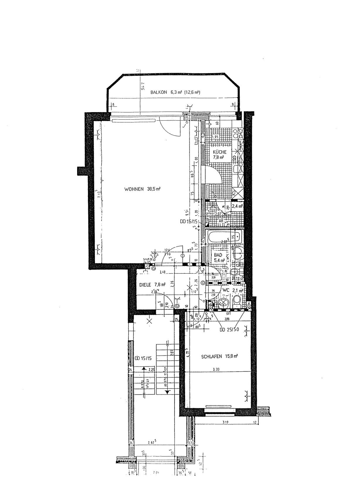 Wohnung zum Kauf 445.000 € 2 Zimmer 86,1 m²<br/>Wohnfläche 1.<br/>Geschoss ab sofort<br/>Verfügbarkeit Osterkamp 64 Marienthal Hamburg 22043