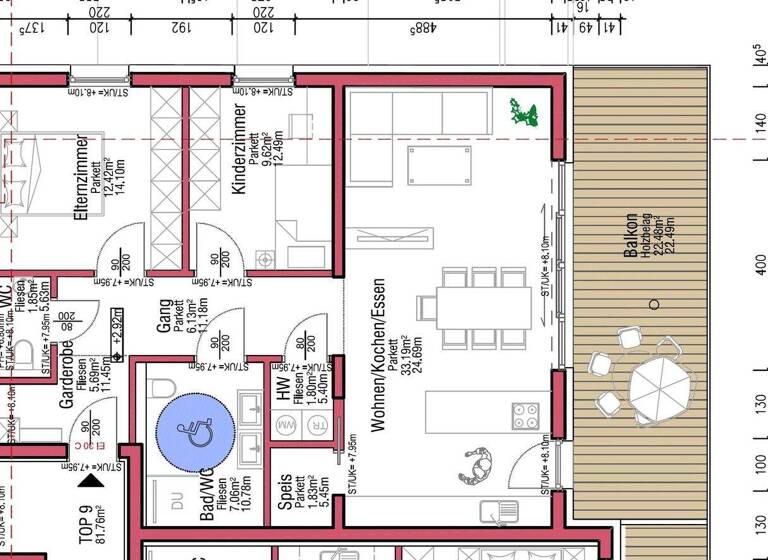 Wohnung zur Miete 1.236 € 3 Zimmer 79,3 m² frei ab 15.04.2026 Langkampfen 6336