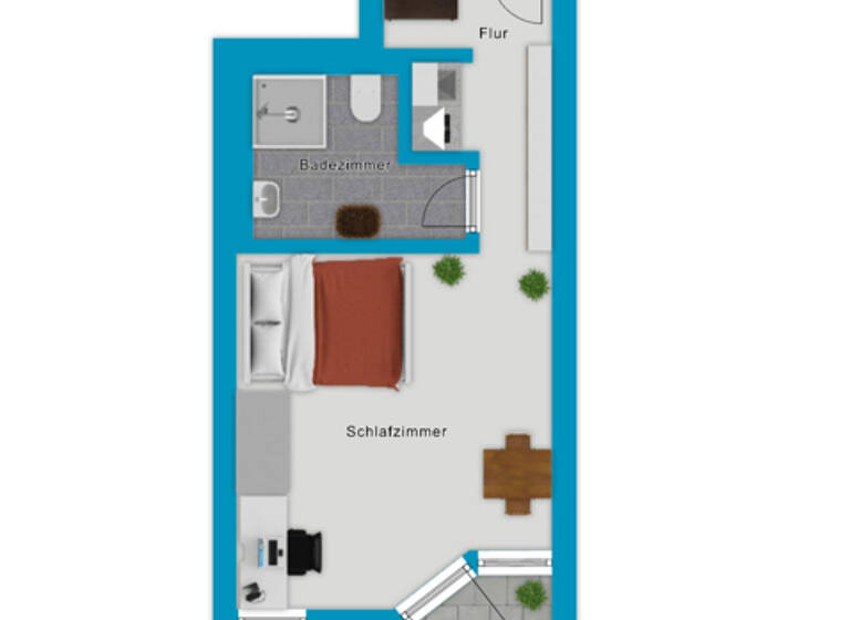 Studio zum Kauf 180.000 € 1 Zimmer 26 m² EG Wiehre Freiburg im Breisgau 79100