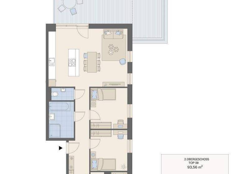 Wohnung zum Kauf - Erstbezug provisionsfrei 699.000 € 4 Zimmer 93,6 m² 2. Geschoss frei ab 01.08.2026 Jakomini Graz 8042